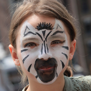 Easy Zebra Face Paint Video Tutorial by Kiki