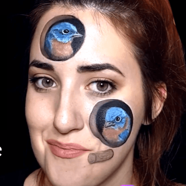 Blue Birds Illusion Design Video by Ana Cedoviste