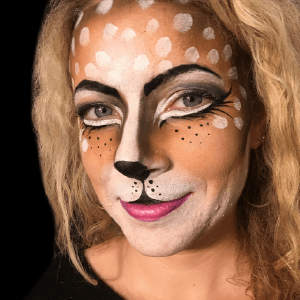 Fabulous Reindeer Face Paint Design Video by Athena Zhe