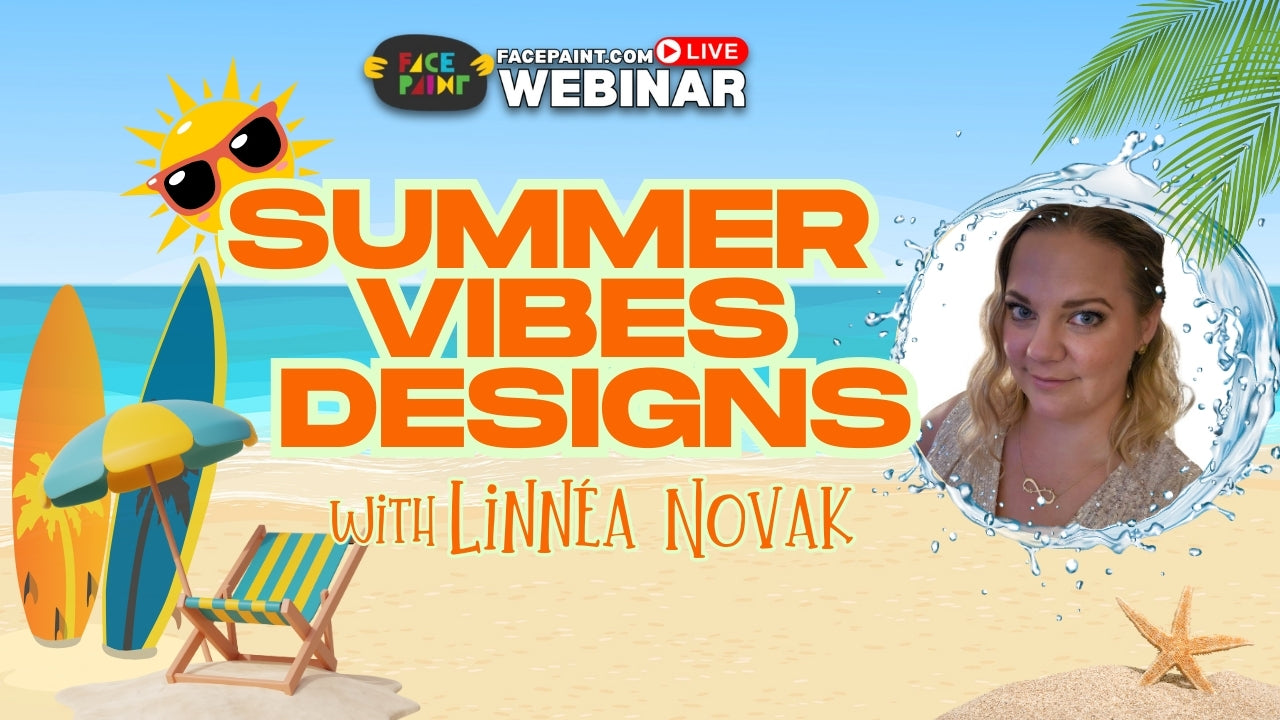 Summer Vibes Face Paint Designs with Linnea Novak – 5 Fun & Easy Tutorials