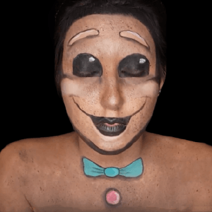 Gingerbread Man Face Paint Video by Ana Cedoviste