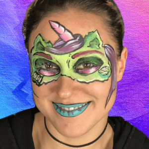 Zombie Unicorn Mask Design Video by Shelley Wapniak