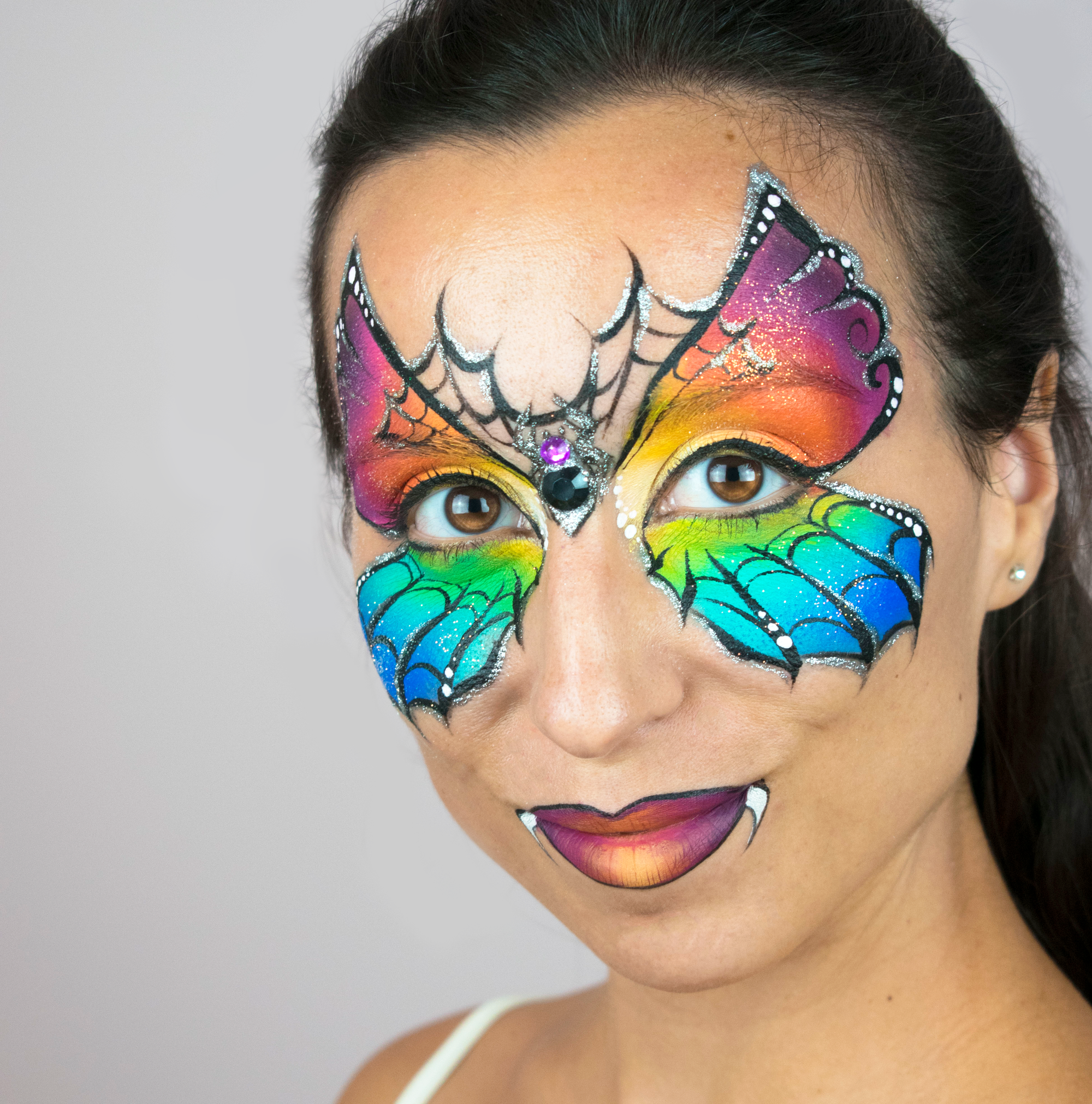 Spider-Butterfly Mask Face Paint