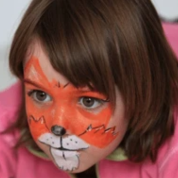 Easy Fox Face Paint Video Tutorial by Kiki