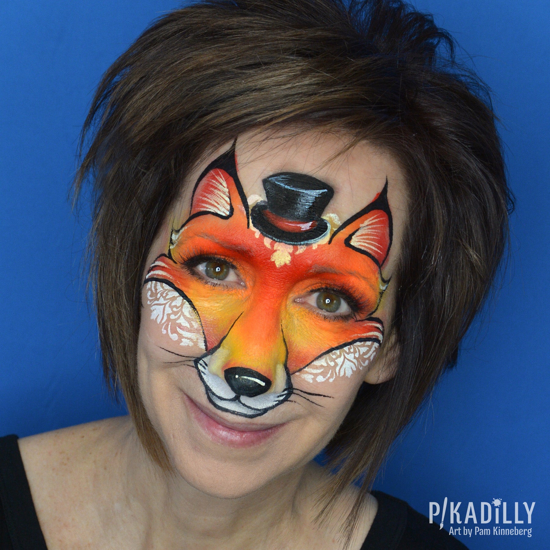 “Foxy” Face Paint Design by Pam Kinneberg