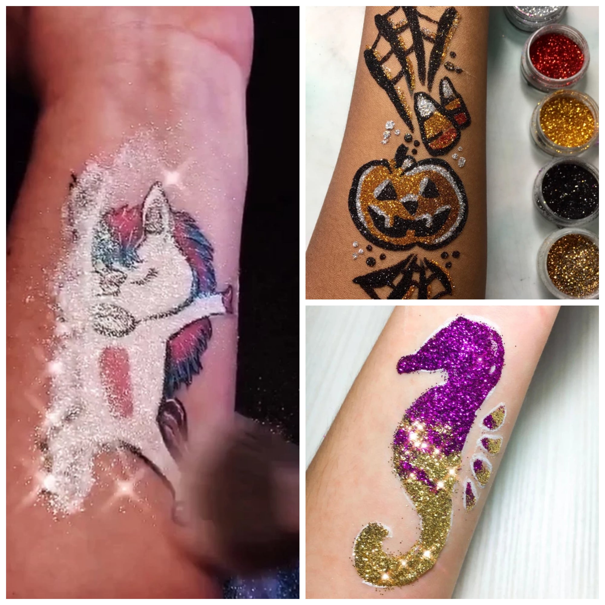 Top 3 Freehand Glitter Tattoo Ideas