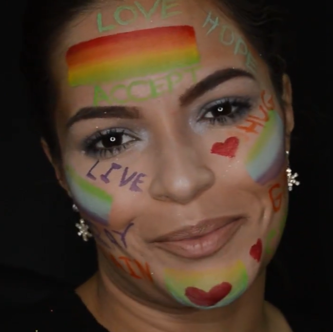 Video Tutorial: Gay Pride Face Paint Design