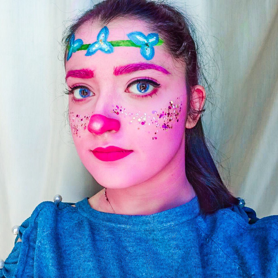 Trolls Poppy Face Paint Video by Francesca Marchitelli