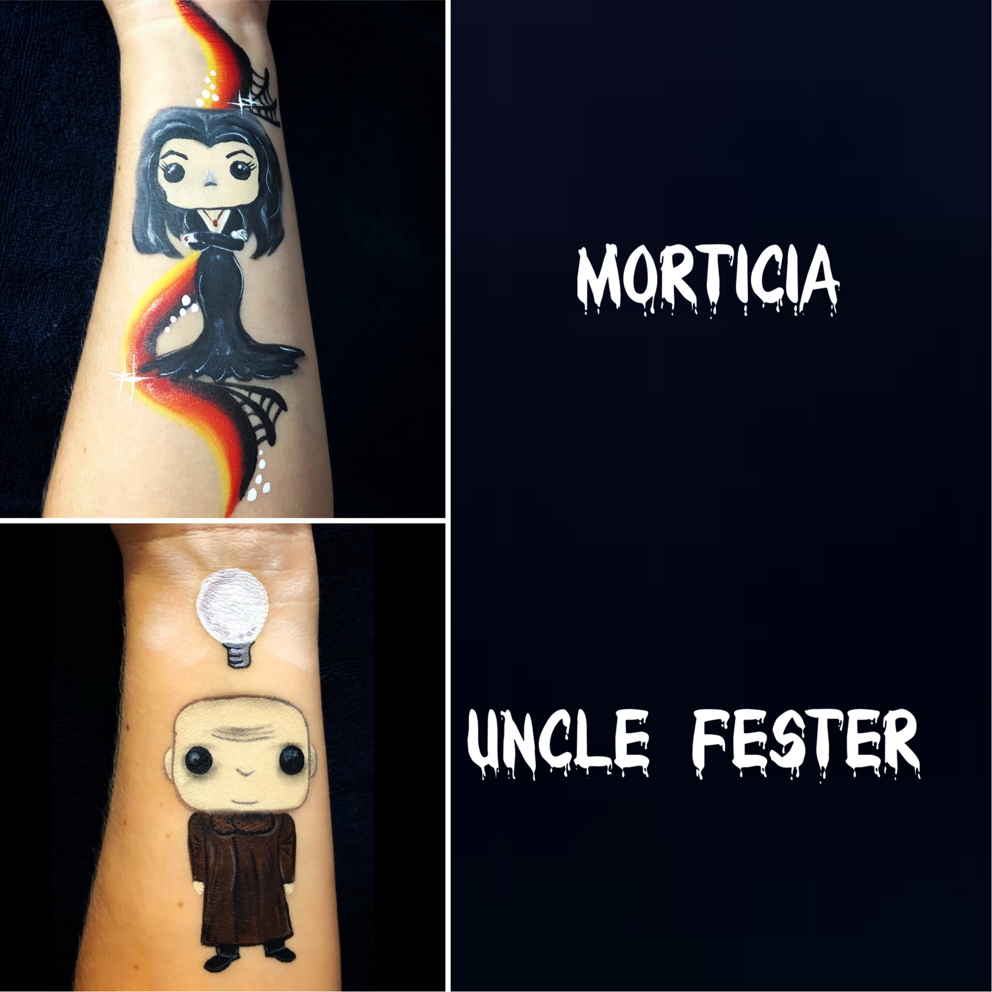 Addams Family Arm Paint Design by Marina