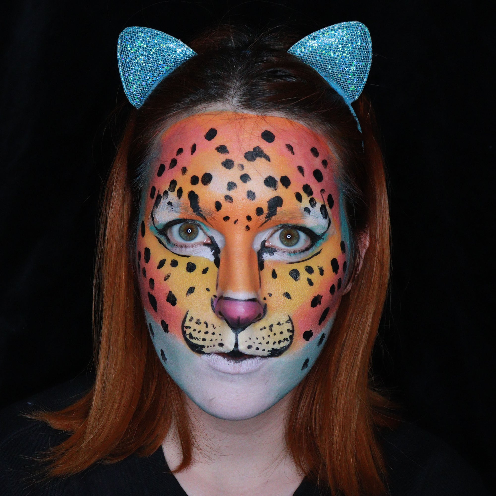 Leopard Face Paint Design by Ana Cedoviste