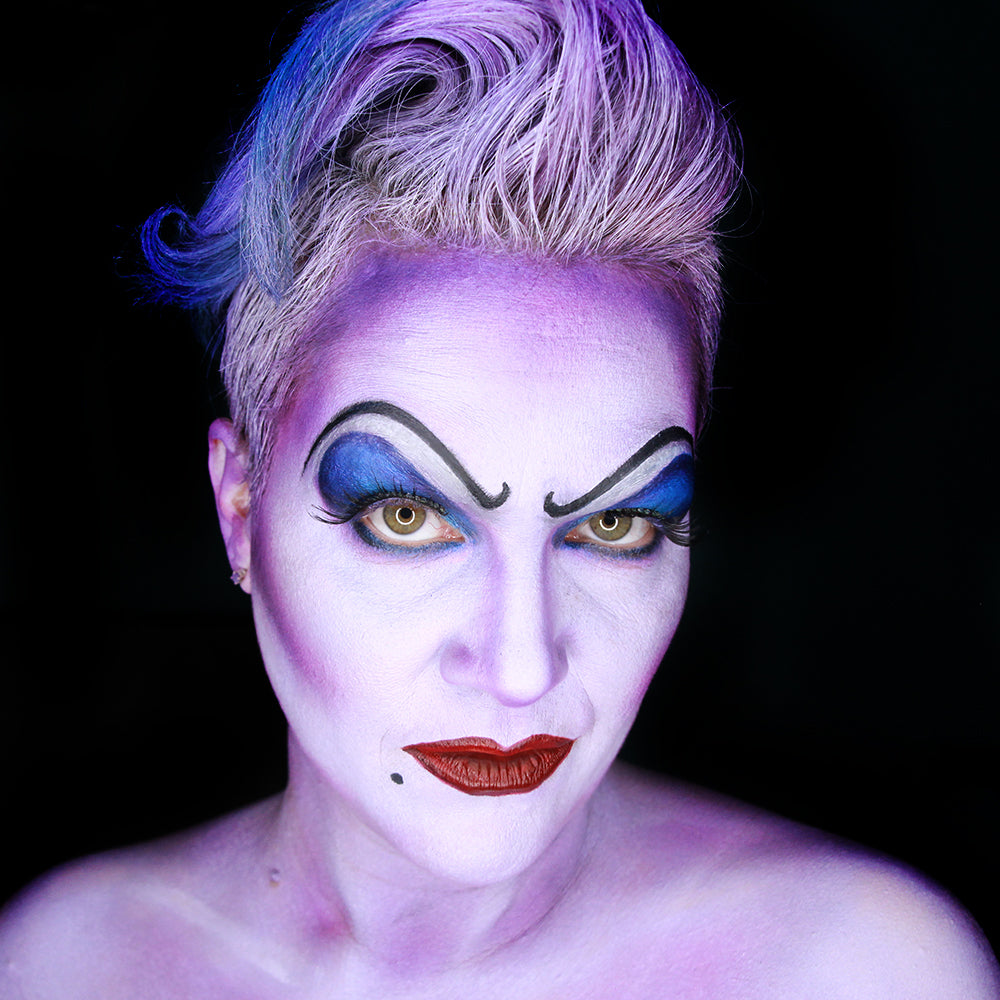 Ursula Makeup Face Paint Tutorial
