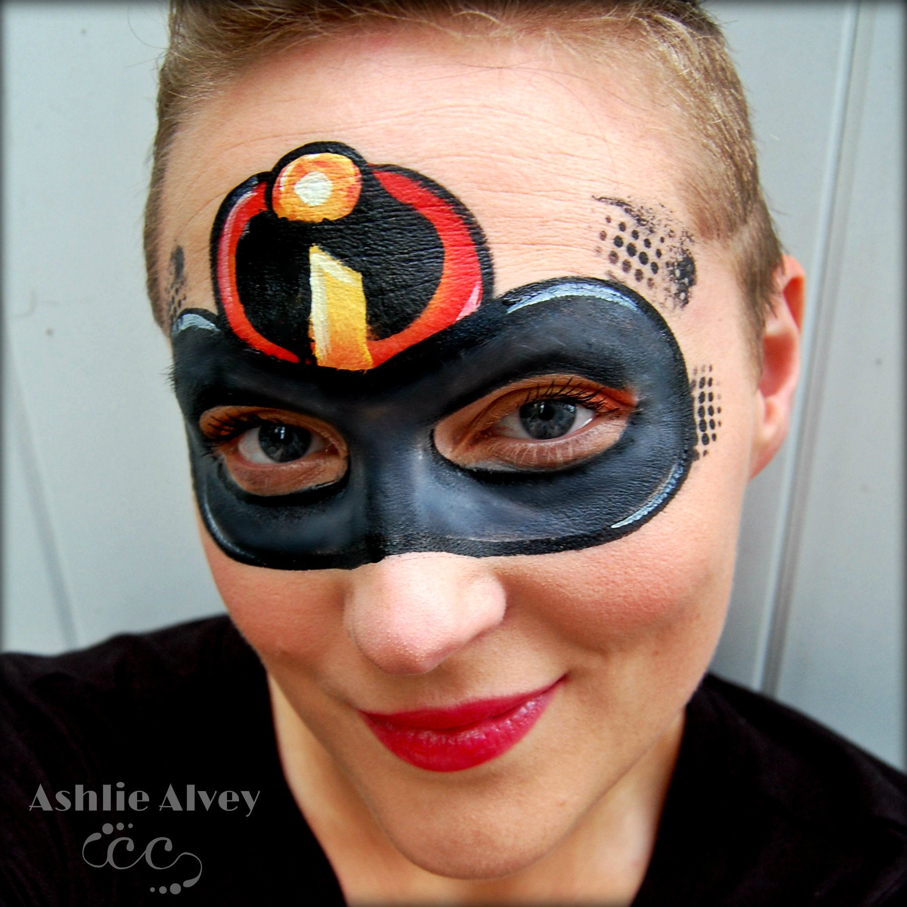 Ovenstående deadline udsultet Disney Incredibles Mask Video Tutorial by Ashlie Alvey - Facepaint.com