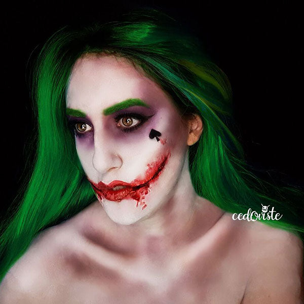 Female Joker Face Paint Video by Ana Cedoviste