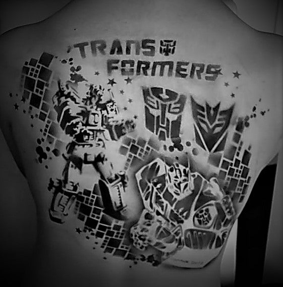 Transformers Airbrush Tattoos by Helene Rantzau