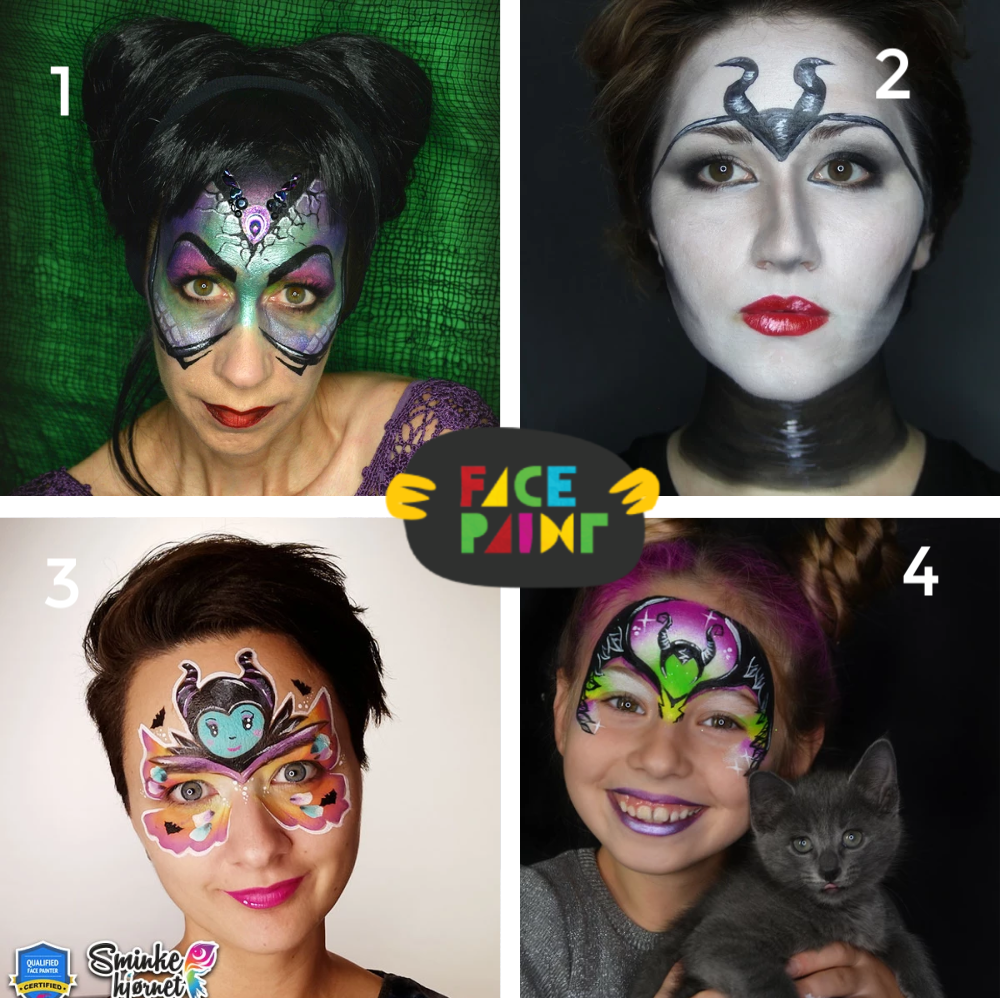 Top 4 Maleficent Face Paint Tutorials & Videos