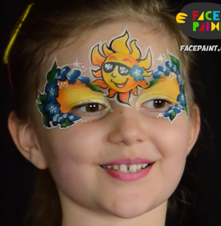 Miss Sunshine Face Paint Mask Video by Athena Zhe