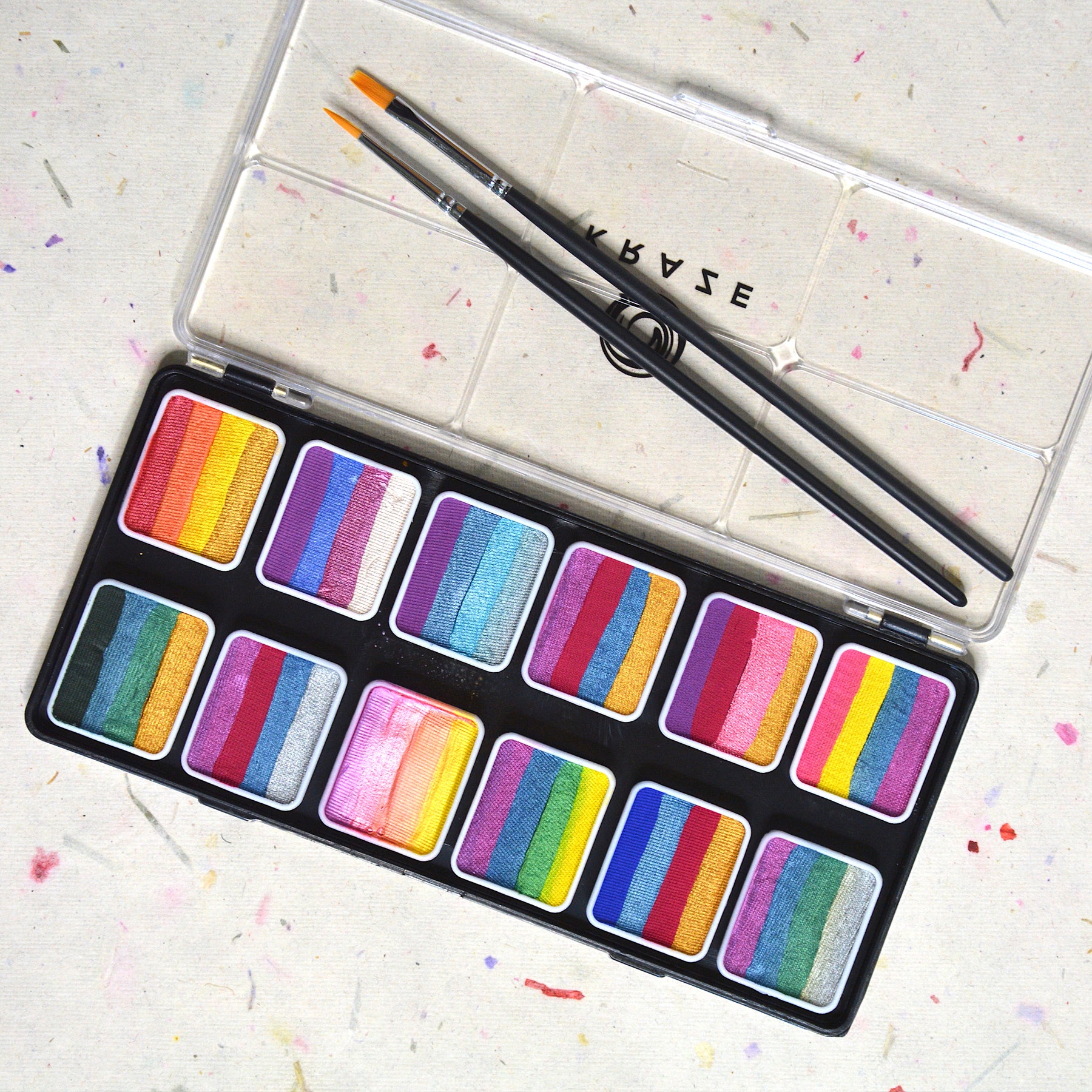 Kraze FX Splash Glam 12 One Stroke Metallic Split Cake Palette Product Review