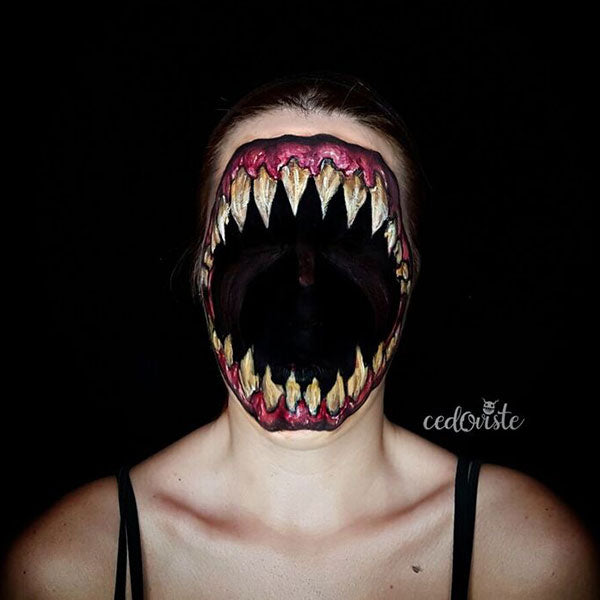 Tooth Monster Face Paint Video by Ana Cedoviste