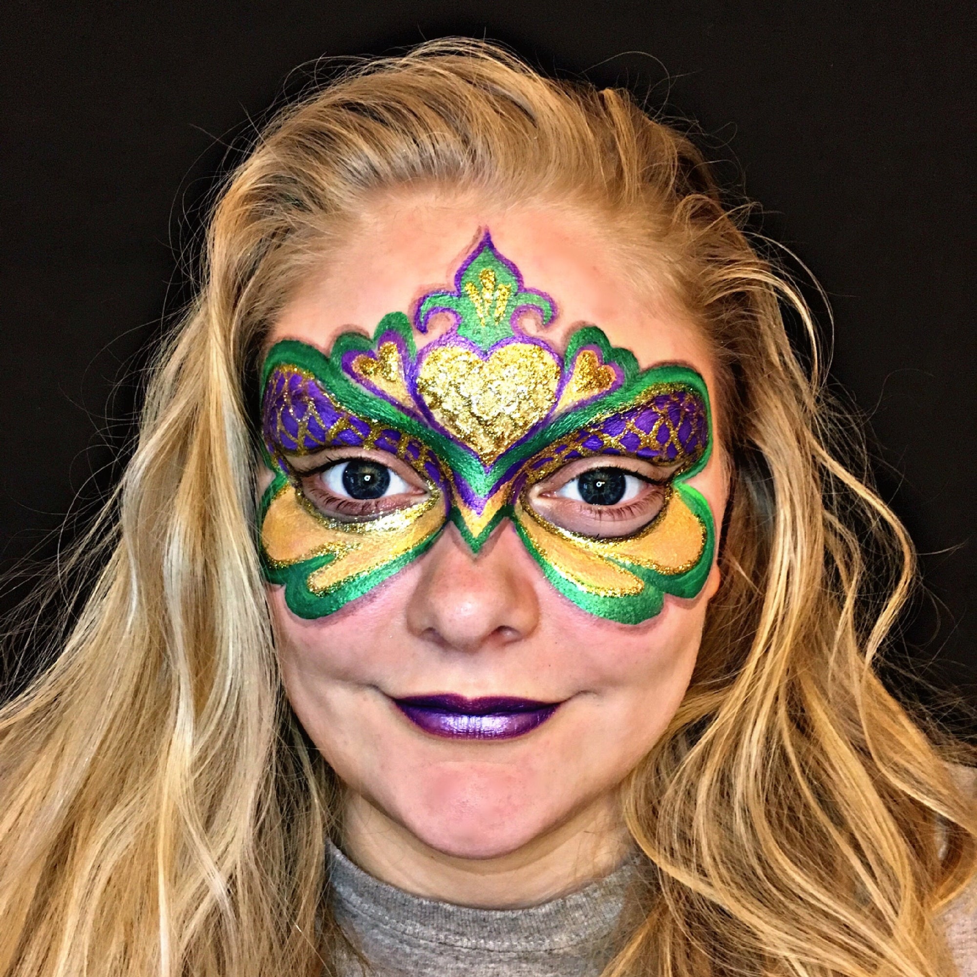 Mardi Gras Festival Mask Tutorial by Natalia Malley