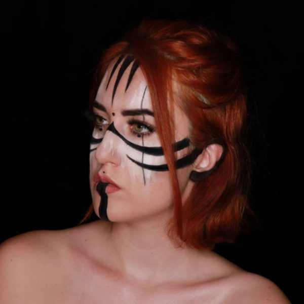 Warrior Face Paint Video by Ana Cedoviste