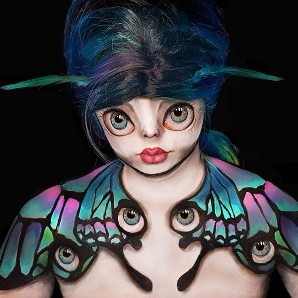 Wisdom Butterfly Face Paint Video by Ana Cedoviste