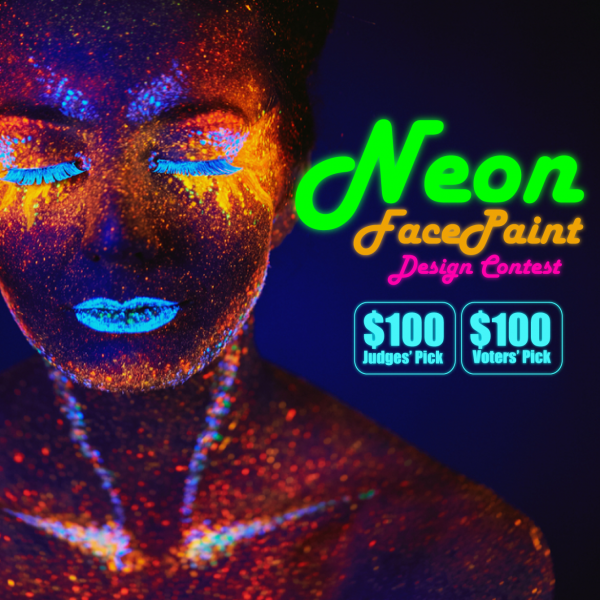 Contest: Neon Face Paint Design - Win $100