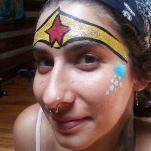 How to Face Paint Wonder Woman!