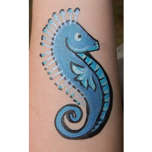 How to Face Paint a Seahorse!