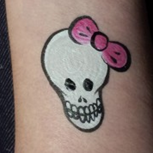 How to Face Paint a Cute Skull Design