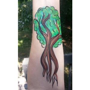 Arm Art: Face Paint a Tree Design