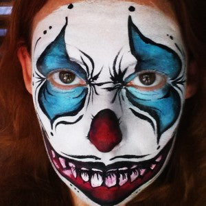 How to Face Paint a Scary Clown