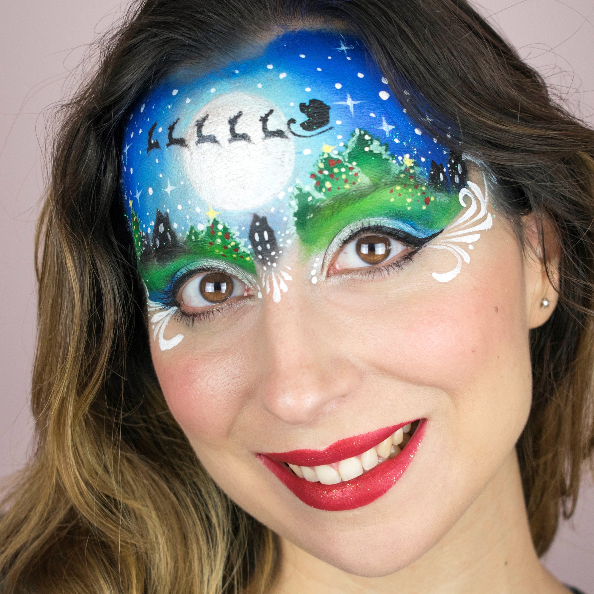 Quick and Easy Santa Claus Face Paint