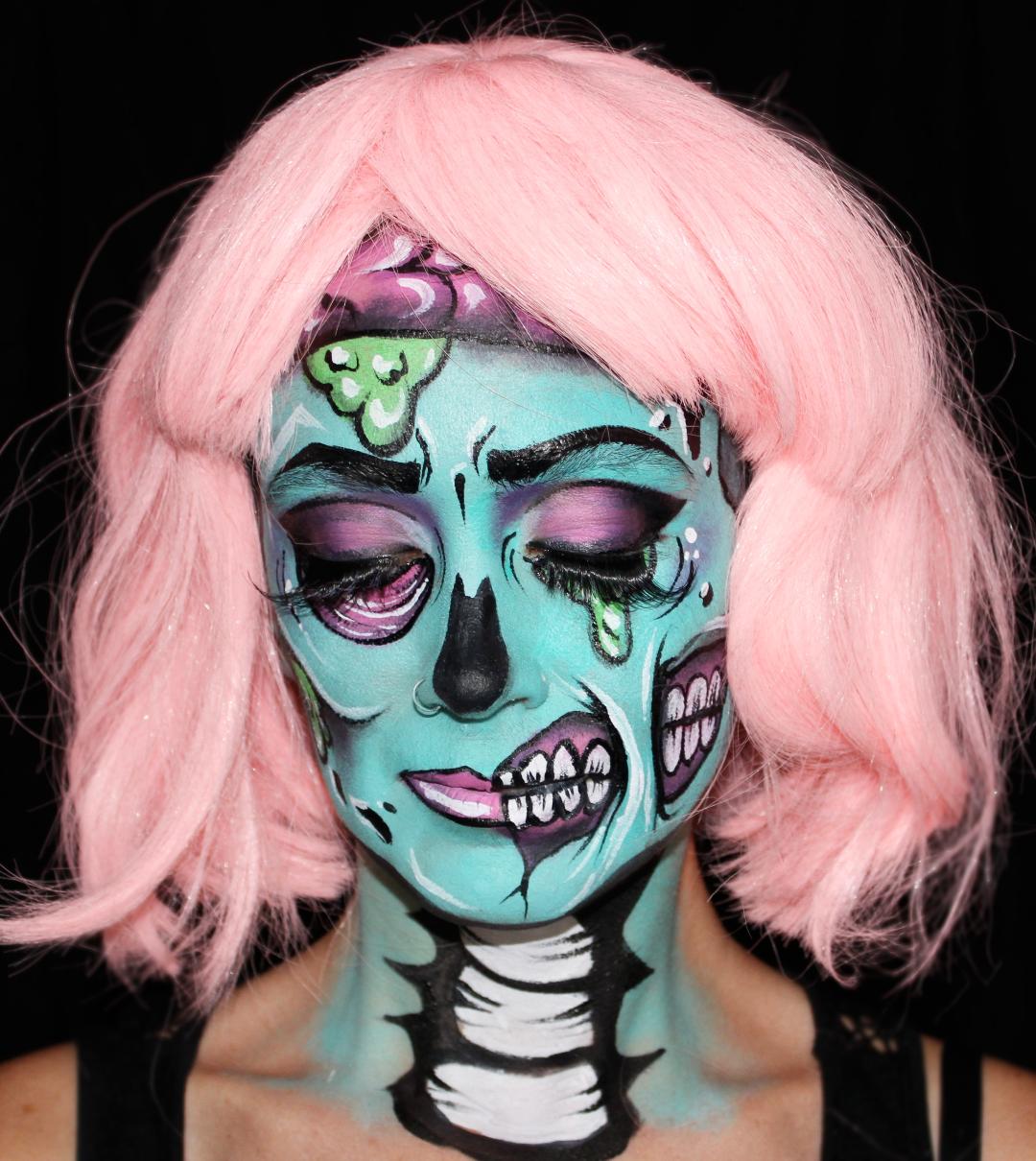 Pop Art Zombie Tutorial by Kellie Burrus