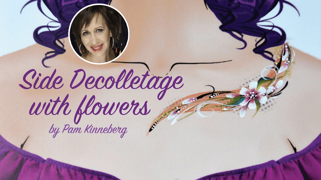 Side Flower Decolletage by Pam Kinneberg