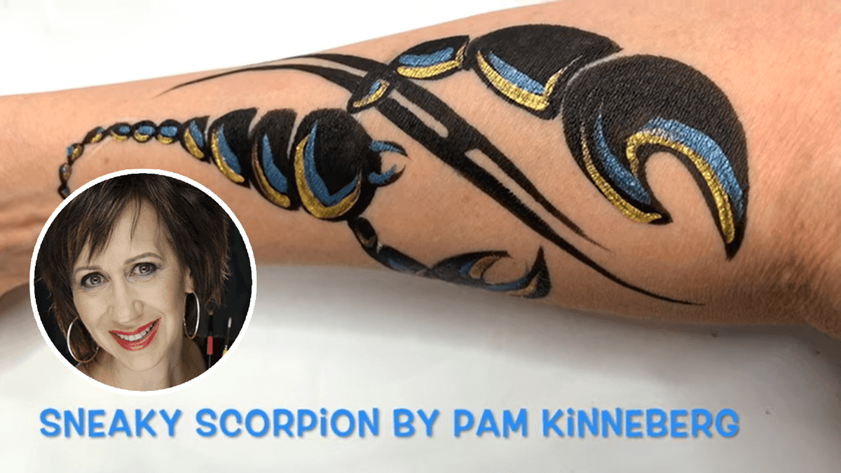 Sneaky Scorpion Arm Design by Pam Kinneberg