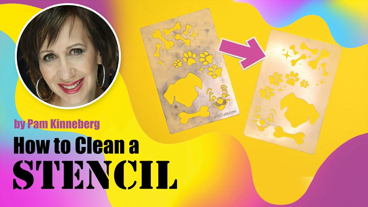 Cleaning Stencils by Pam Kinneberg