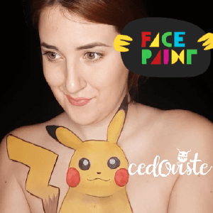 Pikachu Body Paint Design Video by Ana Cedoviste