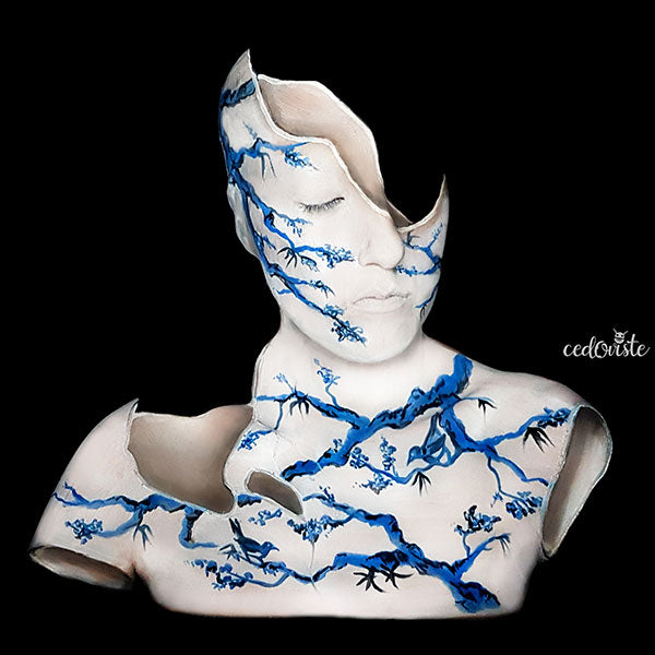 Broken Porcelain Face Paint Video by Ana Cedoviste