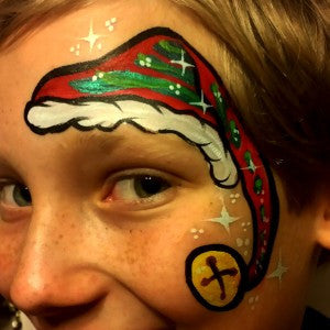 How to Paint a Cute Christmas Elf Hat Design