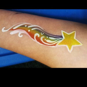 3 Minute One Stroke Shooting Star Design