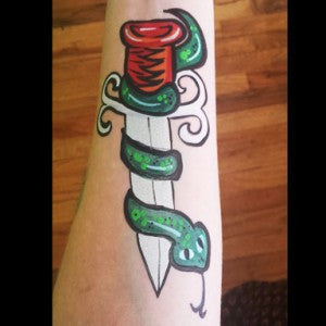 A Cool Tattoo! Snake and Sword