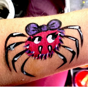 How to Face Paint a Cute Halloween Spider