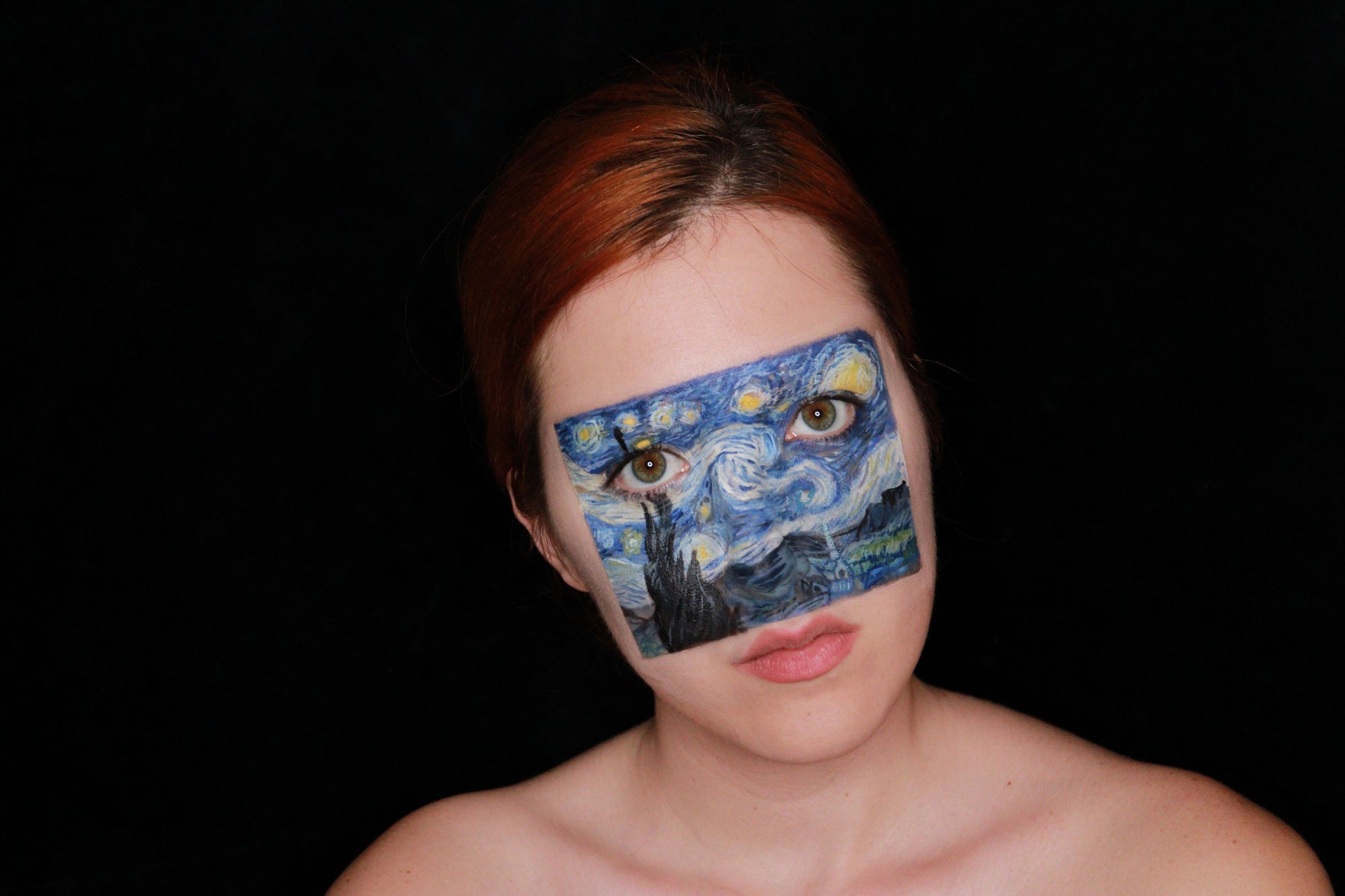 Van Gogh Face Paint Design by Ana Cedoviste