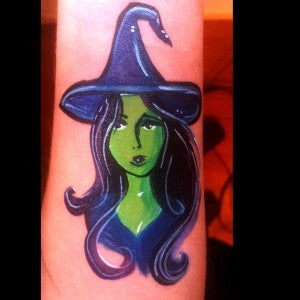 Cool Witch Arm Art Tattoo!