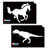 Animals & Dinosaur Glitter Stencils