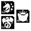 Fantasy, Unicorn & Dragon Glitter Stencils