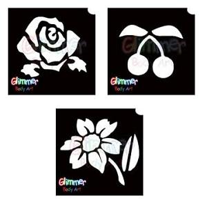 Flower, Fruit & Garden Glitter Tattoos