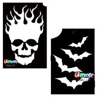 Halloween Themed Glitter Tattoos