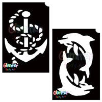 Sea Animal & Nautical Glitter Tattoos