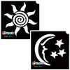 Star, Sun & Moon Glitter Stencils